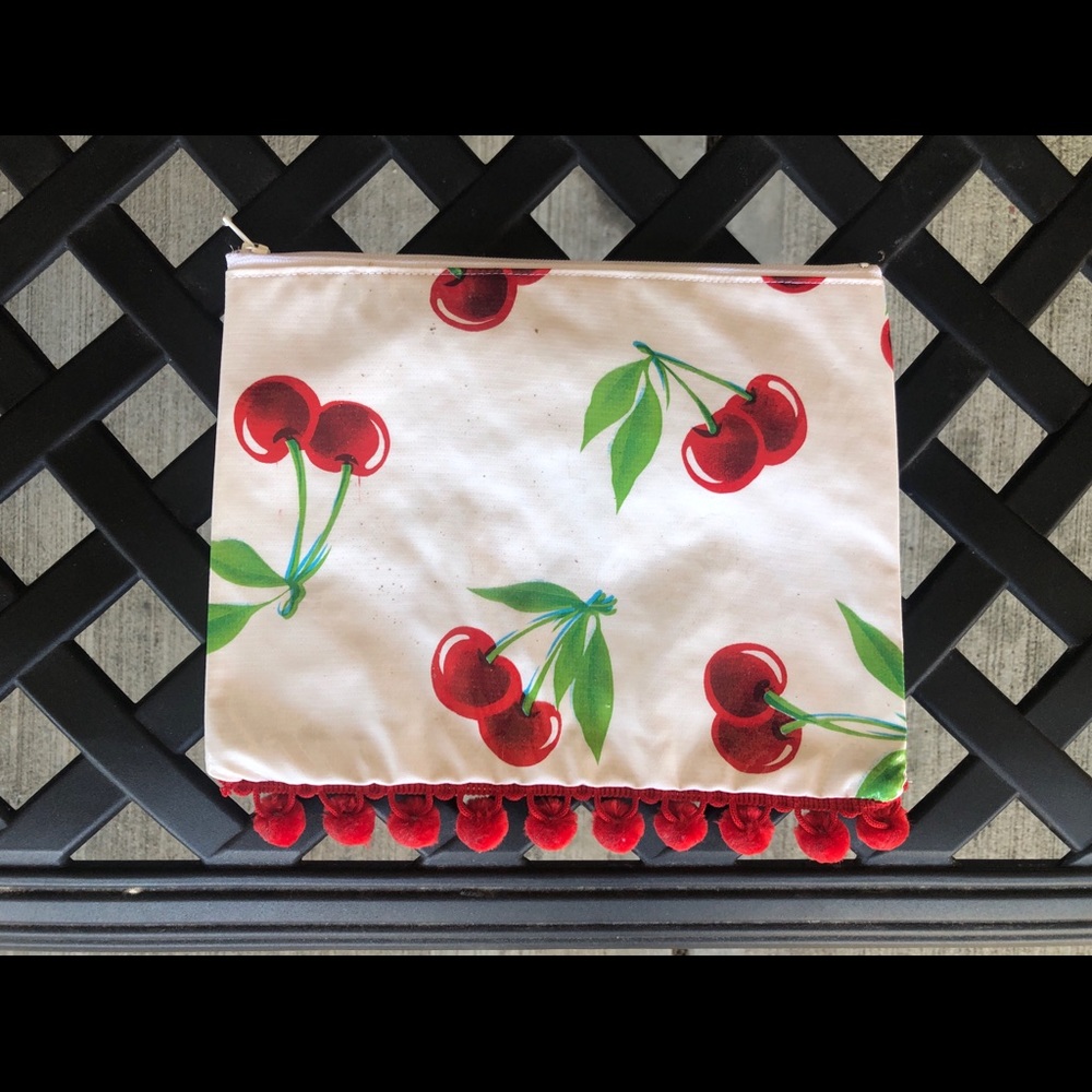 Cherry zipper pouch!